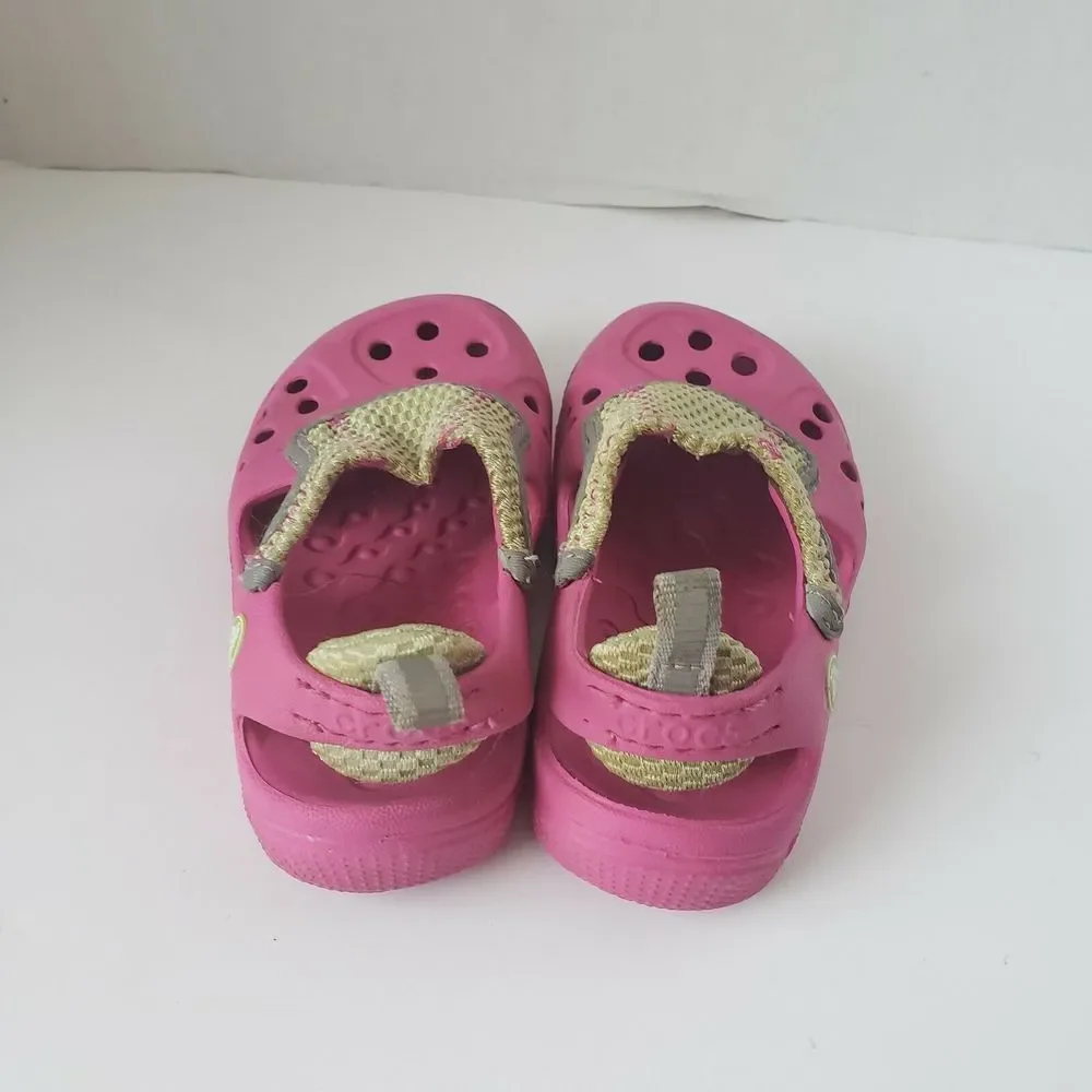 Crocs Baby Kids Slip On Clog Water Size C 8 Pink
